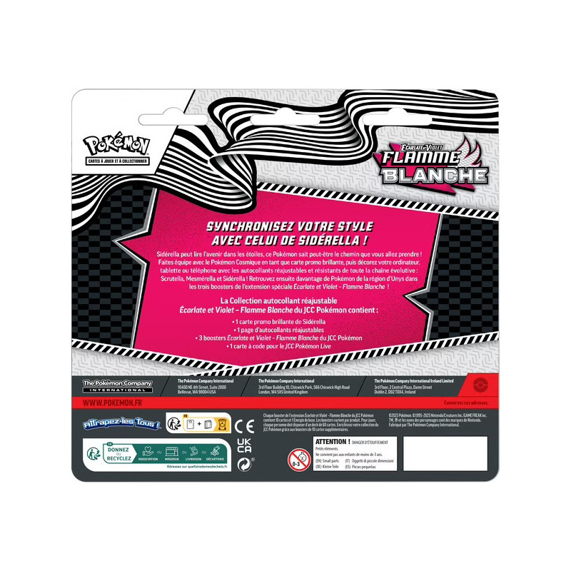 Pokemon - EV 10.5 Tech Sticker Box Flamme Blanche - FR
