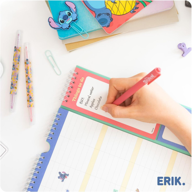 Planner 2025/2026 Disney Stitch 16 mois – Erik Officiel