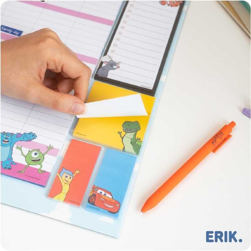 Planner Familial 2025/2026 Pixar 4 Personnes – Erik Officiel