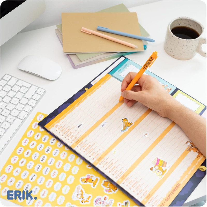 Planner Mural Magnétique Garfield 2025/2026 4 Personnes – Erik