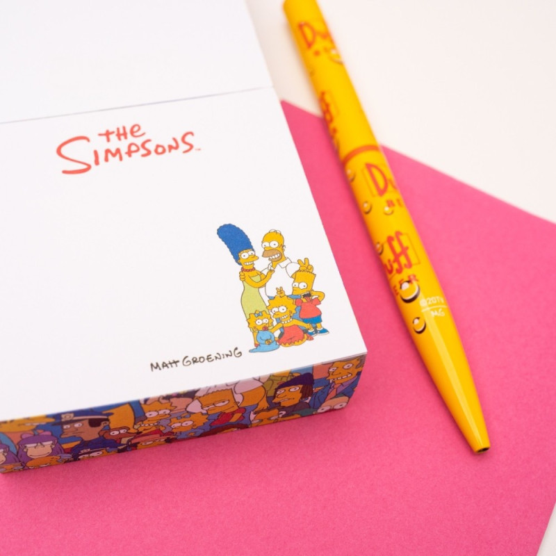 Bloc-notes adhésif Simpsons Springfield - Officiel Erik