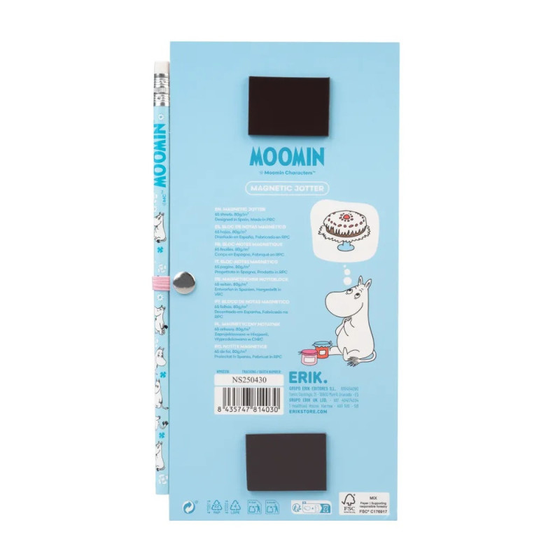 Bloc-notes magnétique Moomin – Licence officielle