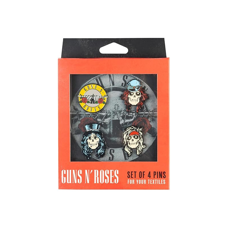 Guns N' Roses - Pack de 4 pins packaging