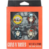 Guns N' Roses - Pack de 4 pins packaging