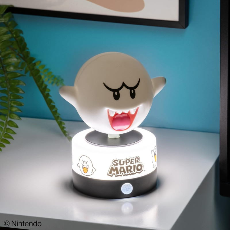 Paladone – Super Mario Boo Icon Lamp 11 cm avec capteur