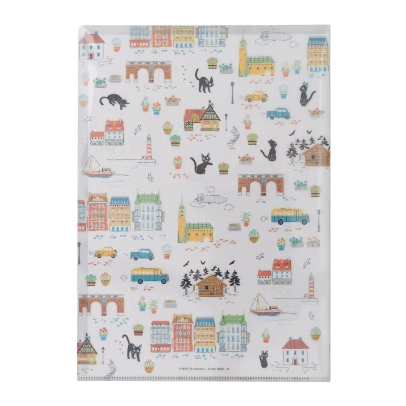 Chemise A4 Koriko Balade foncée Kiki la Petite Sorcière Ghibli