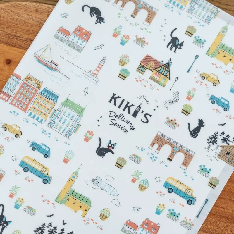 Chemise A4 Koriko Balade foncée Kiki la Petite Sorcière Ghibli