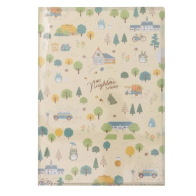 Mon Voisin Totoro - Chemise dossier A4 Totoro Forêt couleur foncée