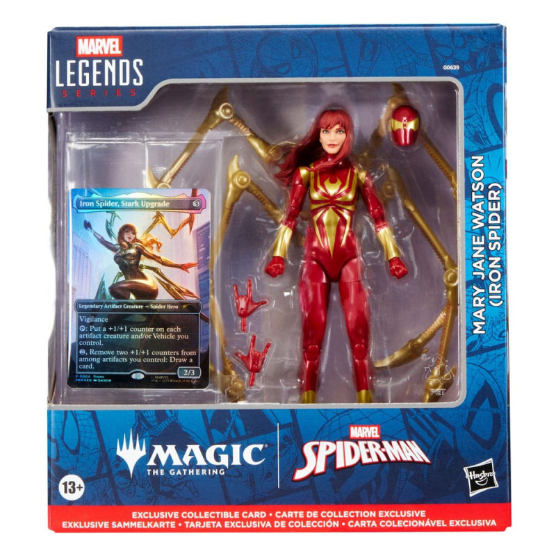 Marvel Legends Magic: The Gathering - Figurine Mary Jane Watson (Iron Spider) (avec carte premium exclusive)