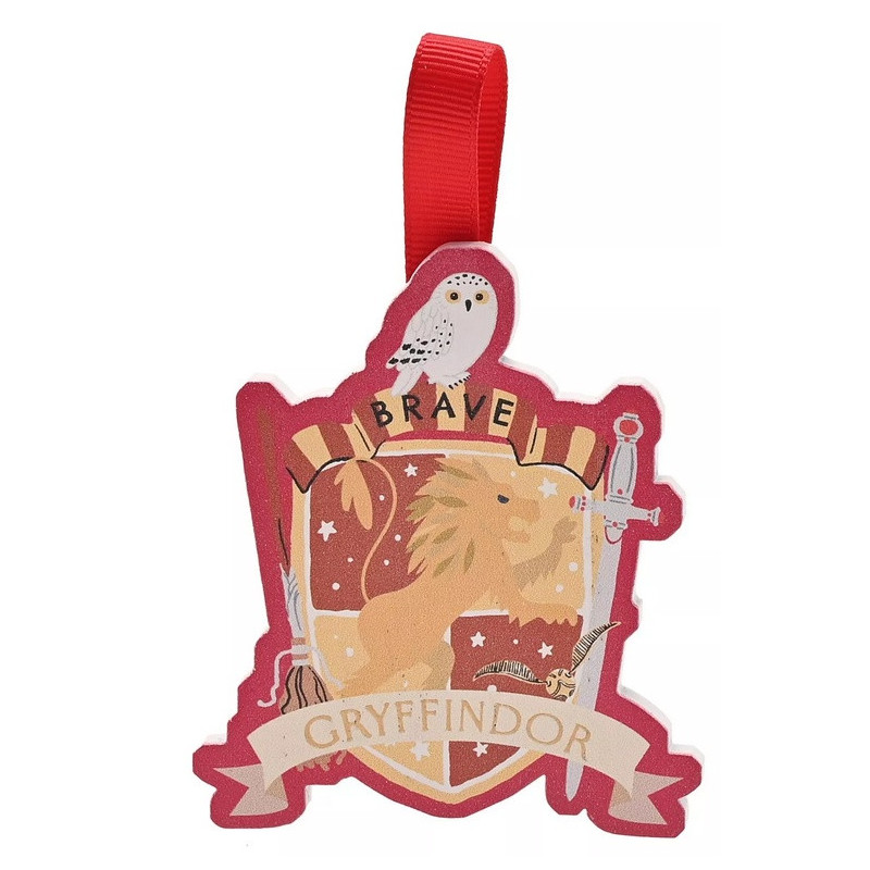 Harry Potter - Ornement en bois Gryffindor