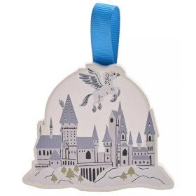 Harry Potter - Ornement en bois Hogwarts