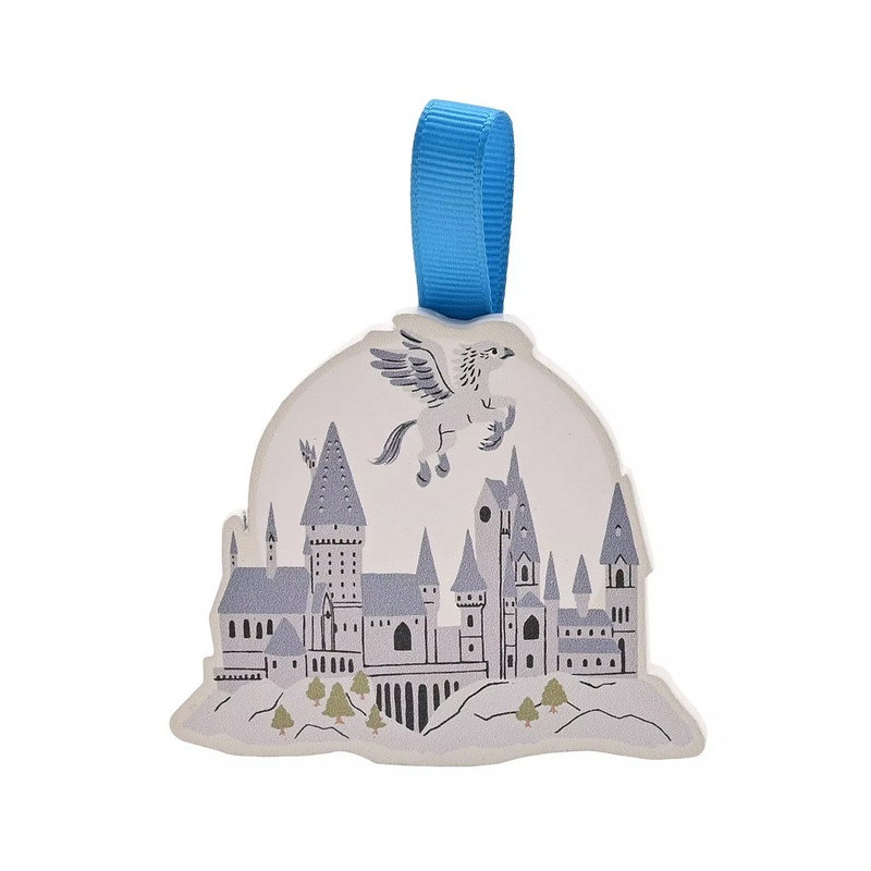 Harry Potter - Ornement en bois Hogwarts