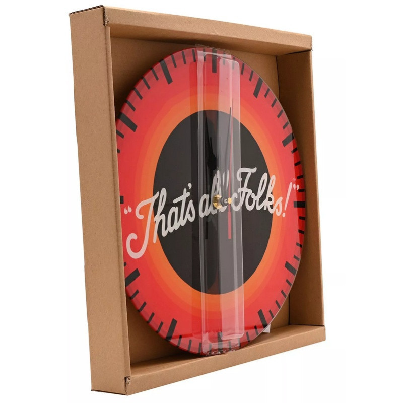 Horloge verre Looney Tunes That's All Folks Warner Bros