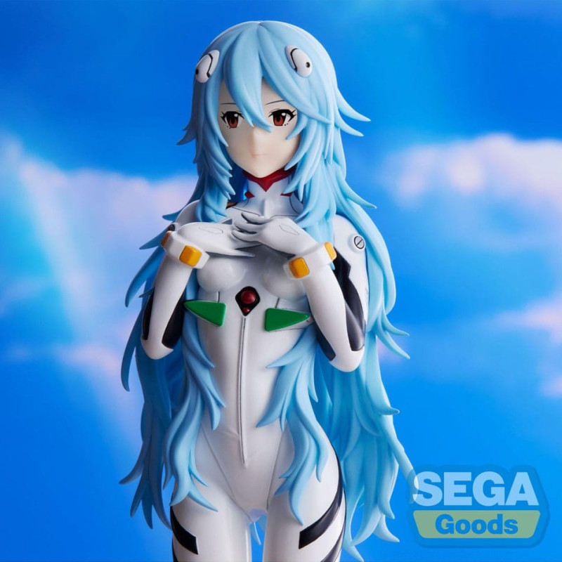 Evangelion: 3.0+1.0 Thrice Upon a Time - Figurine SPM Rei Ayanami Long Hair gros plan