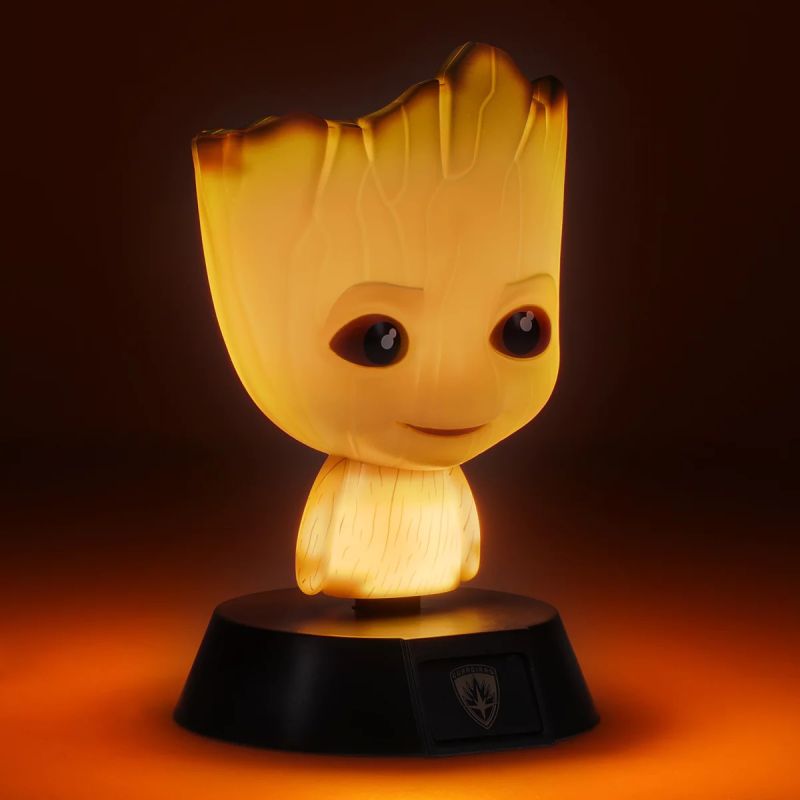 Marvel - Lampe veilleuse Groot (12 cm) allumée