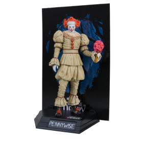 IT : Welcome to Derry - Statue PVC Movie Maniacs Pennywise (Flashback) (Gold Label) 16 cm