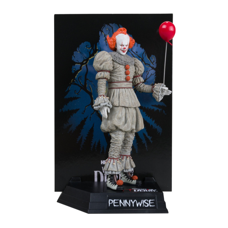 Welcome to Derry - Statue PVC Movie Maniacs Pennywise (Gold Label) 16 cm face