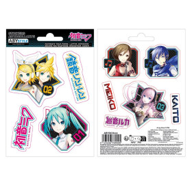 Vocaloid - Hatsune Miku - 2 planches de stickers