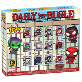Marvel - Bitty Pop! - Pack de 12 Spider-Man (Daily Bugle)