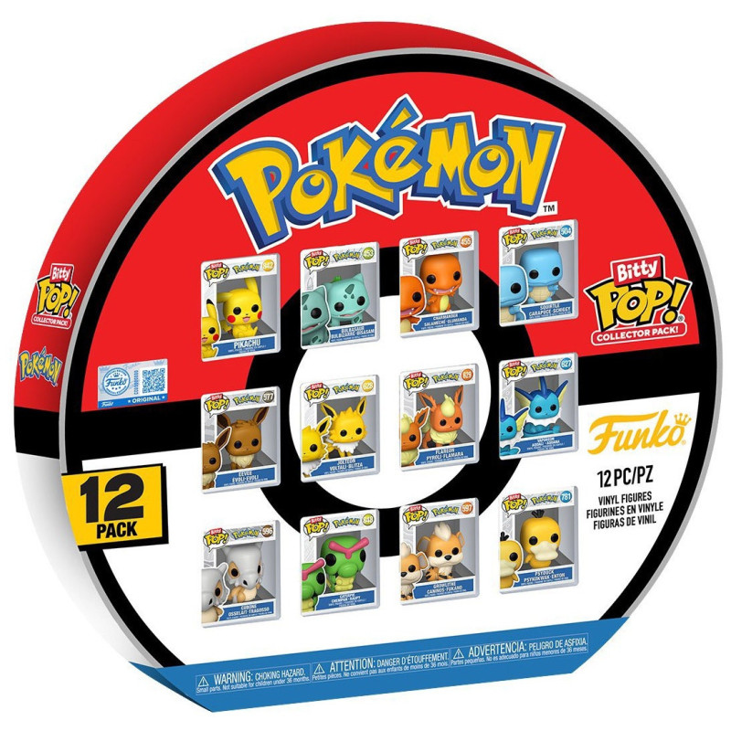 Pokémon - Bitty Pop! - Pack de 12 Pokémon
