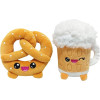 Yummis - Pack de 2 Peluches Bretzel et Bière 15 cm