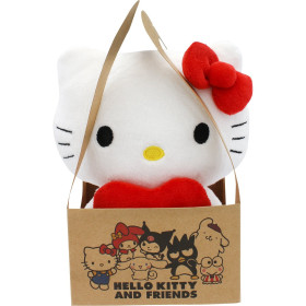 Sanrio - Peluche Hello Kitty Heart 14 cm