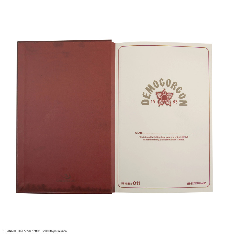 Carnet Demogorgon Stranger Things – Officiel CineReplicas
