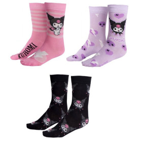 Sanrio - Pack de 3 paires de chaussettes Kuromi 36/43
