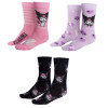 Sanrio - Pack de 3 paires de chaussettes Kuromi 36/43