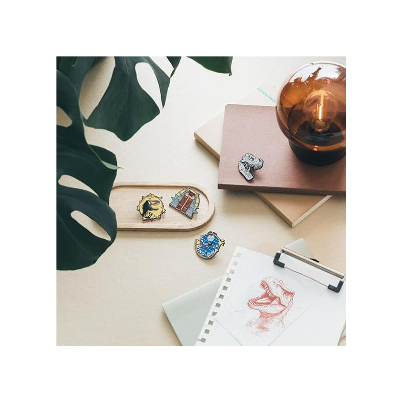 Set 4 pin's Jurassic Park – Licence officielle