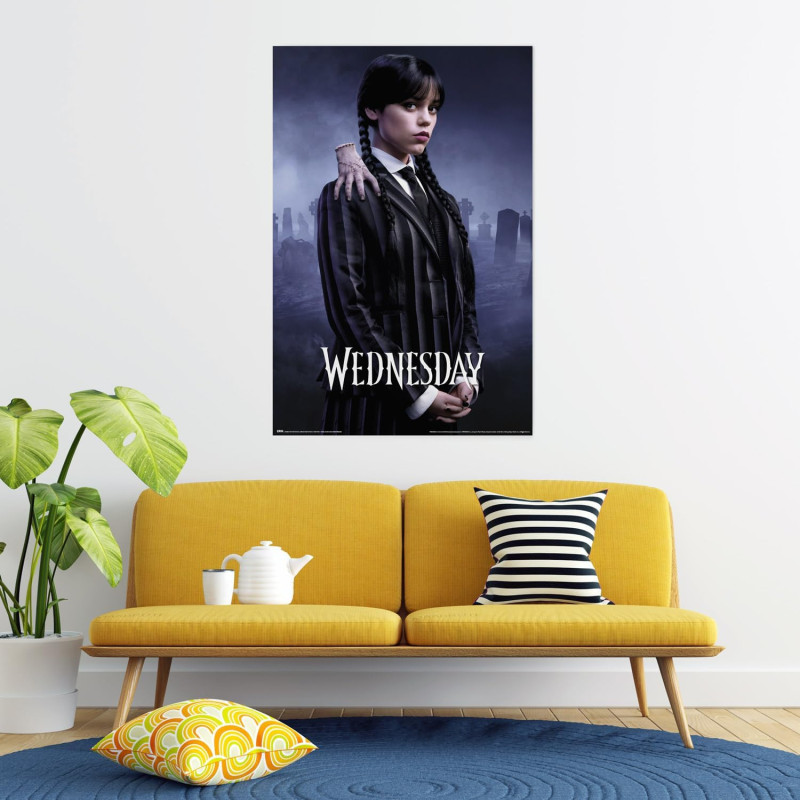 Poster Mercredi Saison 2 61x91,5 cm  – Wednesday Netflix officiel