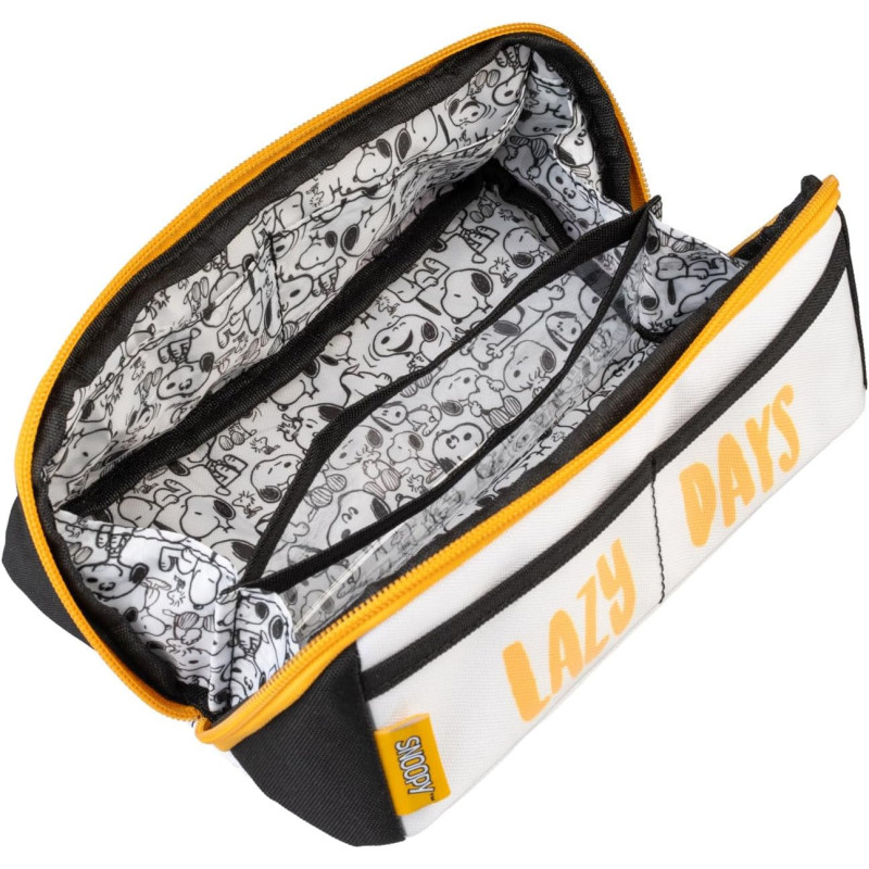 Trousse double Snoopy Lazy Days 21x8x8 cm – Peanuts Officielle