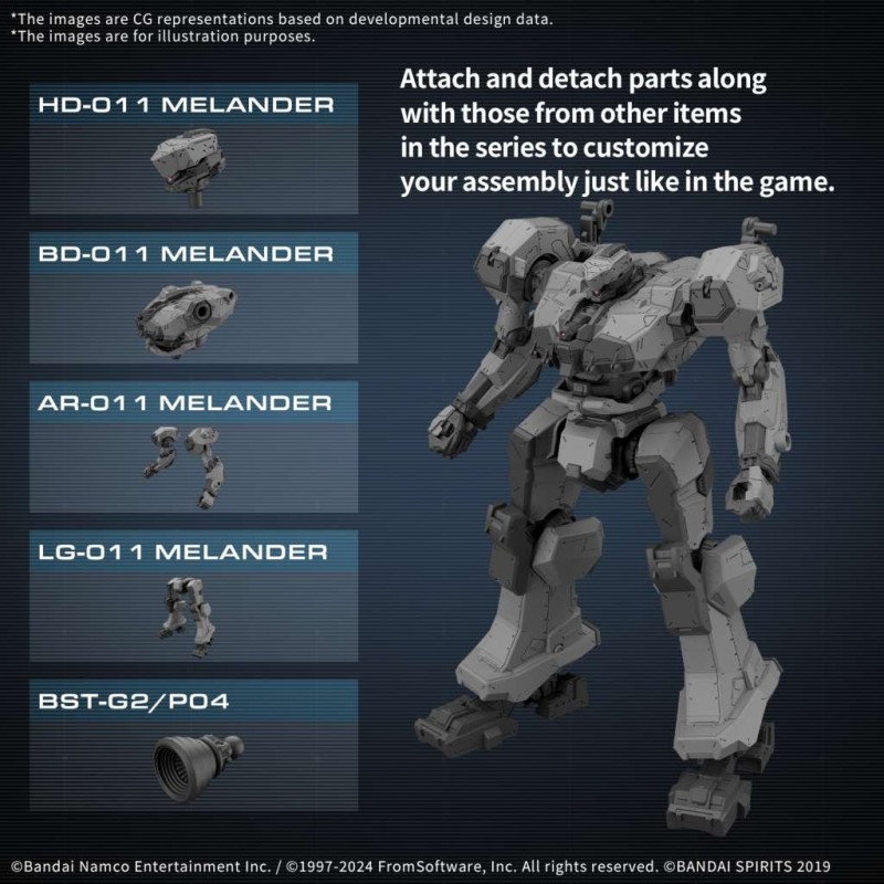 Model kit Bandai – 30 MM Armored Core Balam Industries BD-011 Melander