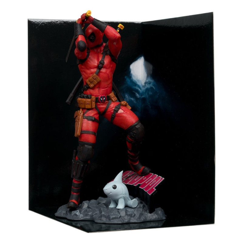 Figurine Deadpool 1:10 avec scène décor – McFarlane Toys Marvel