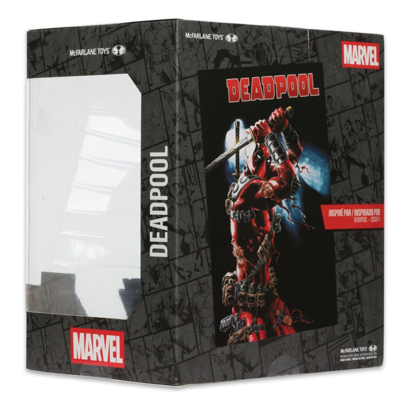 Figurine Deadpool 1:10 avec scène décor – McFarlane Toys Marvel