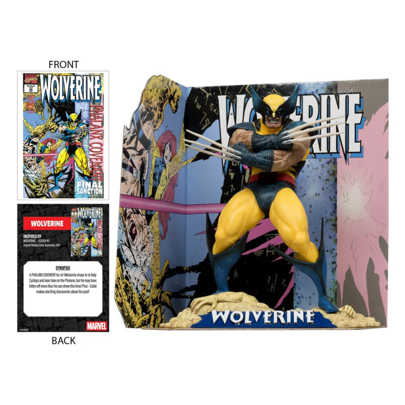 Figurine Wolverine 1:10 avec scène décor – McFarlane Toys Marvel