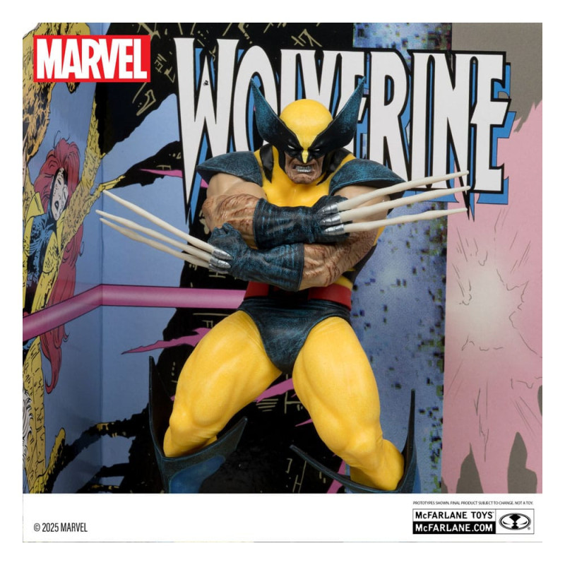 Figurine Wolverine 1:10 avec scène décor – McFarlane Toys Marvel