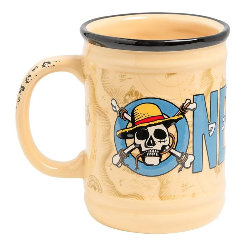 One Piece (Netflix) - Mug 350 ml en relief Jolly Roger Luffy