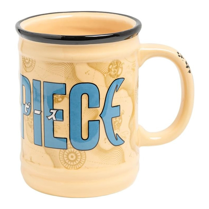 Mug 350 ml en relief Jolly Roger Luffy – One Piece officiel