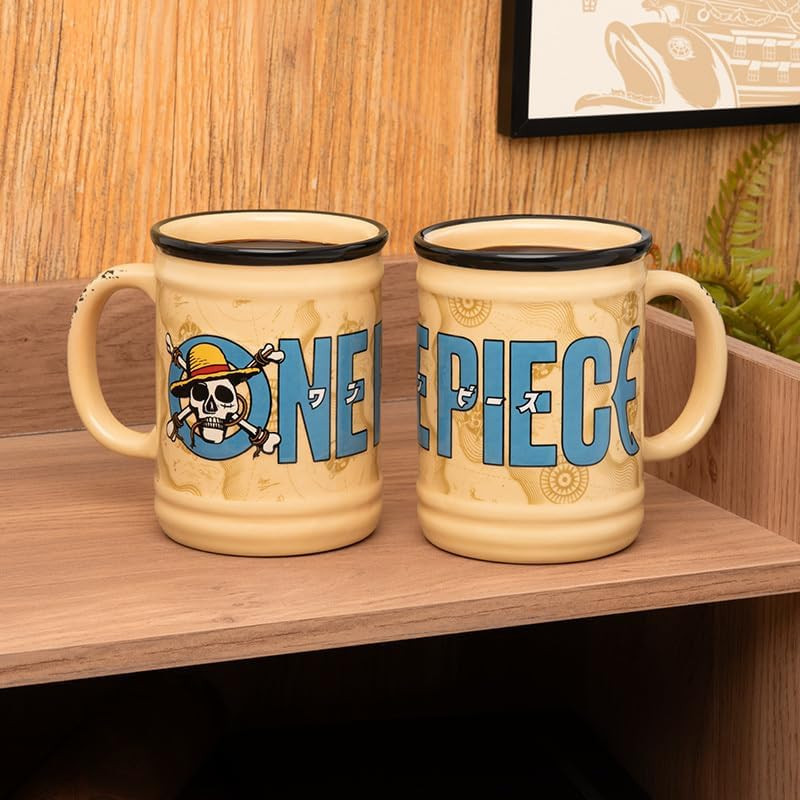 Mug 350 ml en relief Jolly Roger Luffy – One Piece officiel