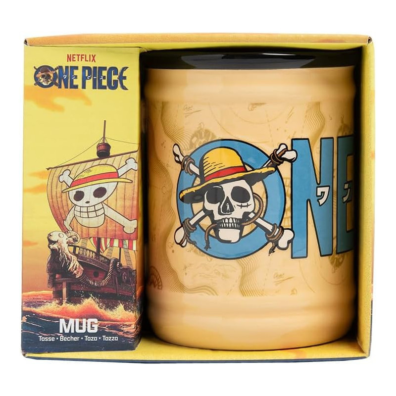 Mug 350 ml en relief Jolly Roger Luffy – One Piece officiel