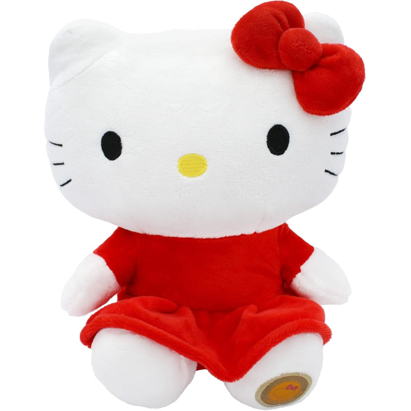 Sanrio - Peluche Hello Kitty en robe rouge 24 cm – Officielle Joy Toy