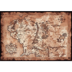 Lord of the Rings - Grand poster Carte de la Terre du Milieu (61 x 91,5 cm)