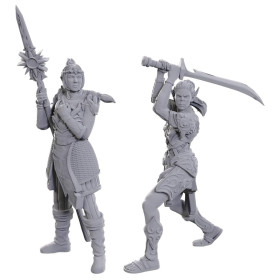 Dungeons & Dragons: Baldur's Gate 3 - Figurines miniatures à peindre Lae'zel & Shadowheart