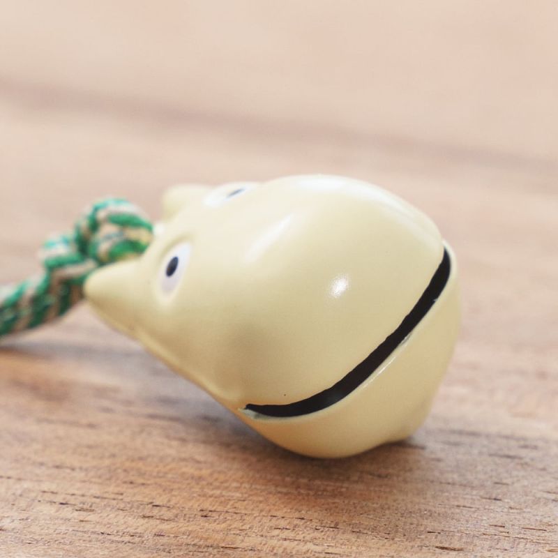 Mon voisin Totoro - Strap clochette porte-clé Totoro blanc