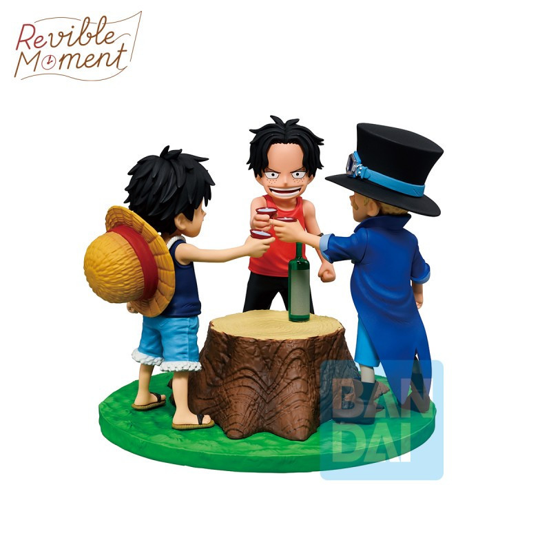Figurine Ichibansho Ace Sabo Luffy 10 cm – One Piece – Bandai