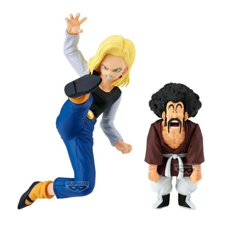 Dragon Ball Z - Figurine Match Makers : Android 18 & Mr. Satan