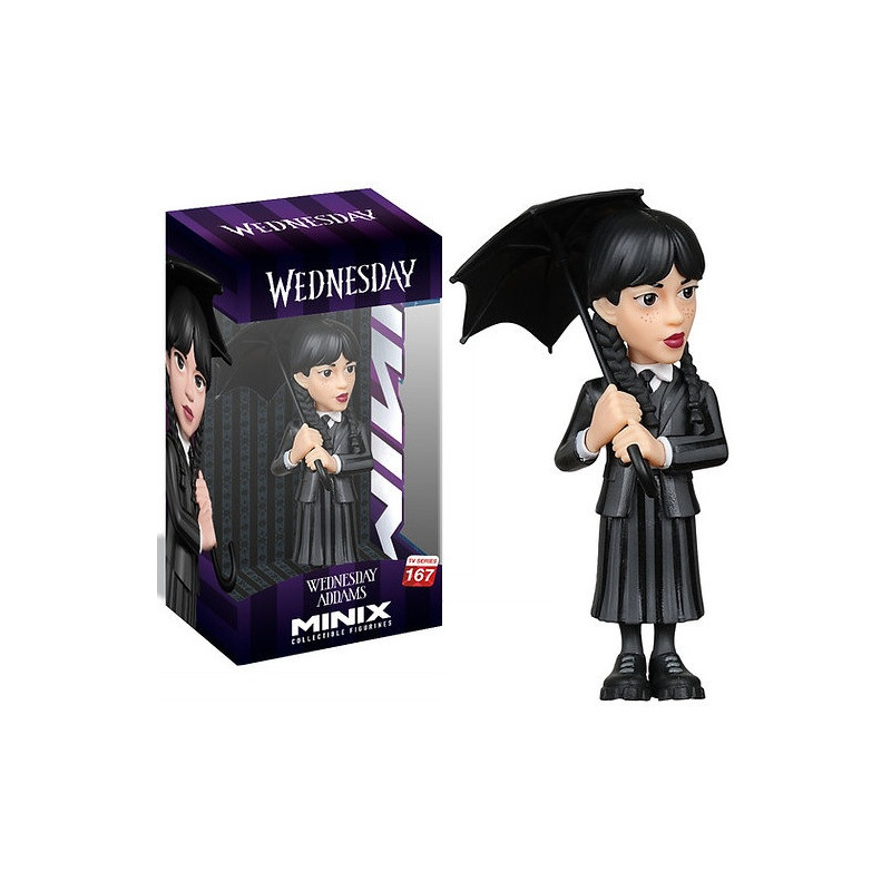 Wednesday - Figurine 12 cm Minix : Wednesday and Umbrella