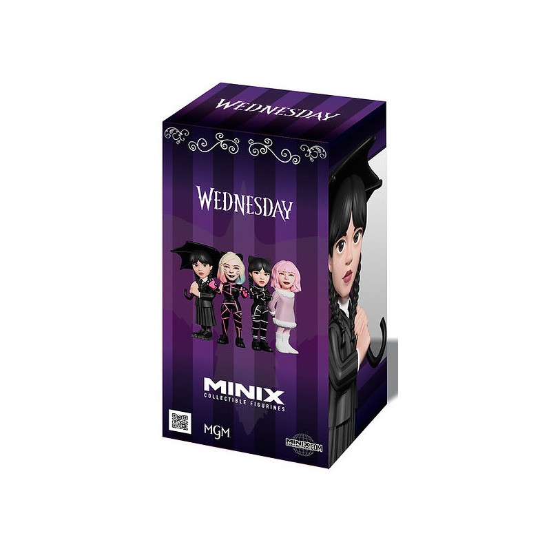 Figurine Mercredi Addams avec Parapluie – Wednesday Minix