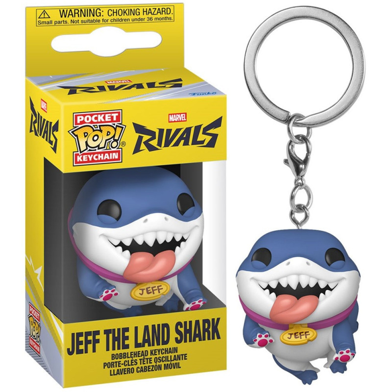 Marvel : Rivals - Pop! Pocket - Porte-clé Jeff The Land Shark
